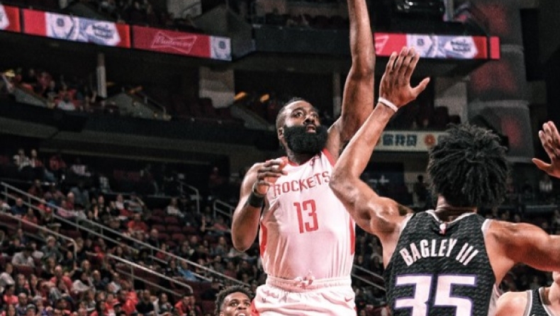 Χάρντεν: Έβαλε 31 πόντους σ' ένα ημίχρονο! (pic & vid)