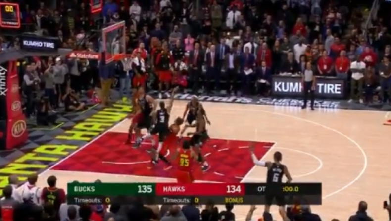 Το απίθανο φινάλε στο Χοκς - Μπακς! (vids)