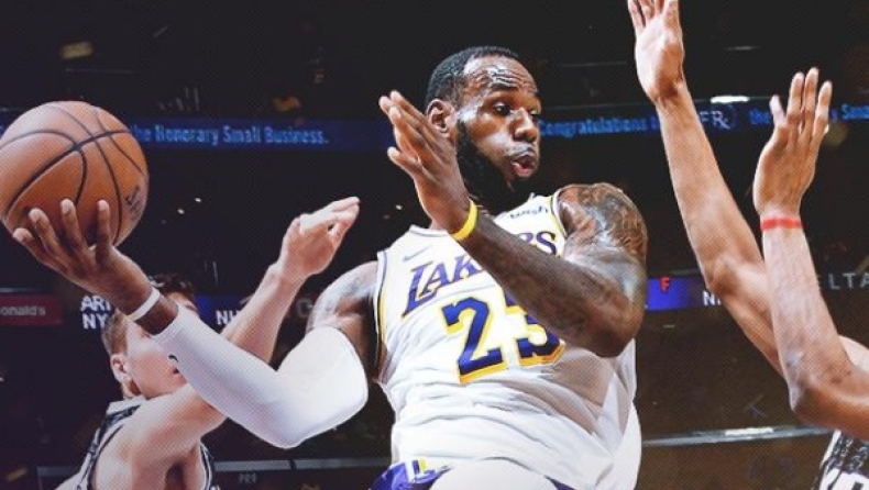 ΛεΜπρόν: Εφτασε τα 8 triple double φέτος (pic)