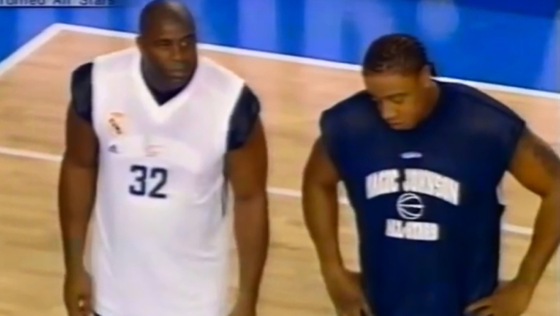 Όταν ο Μάτζικ φόρεσε τη φανέλα της Ρεάλ Μαδρίτης! (vid)