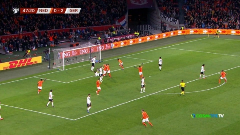Ολλανδία – Γερμανία: Ο Ντε Λιχτ νίκησε τον Νόιερ και μείωσε σε 1-2 (vid)