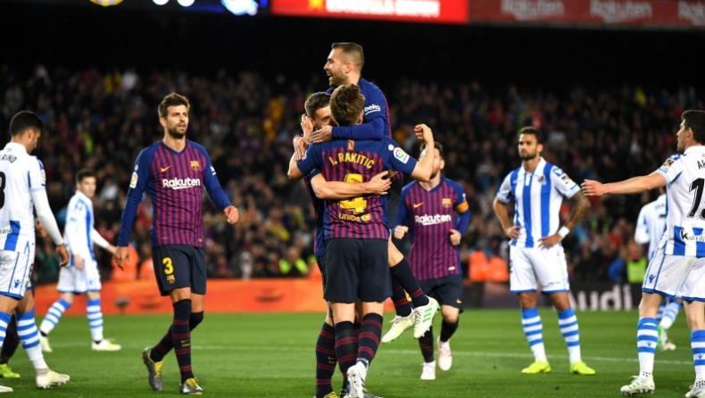 Μπαρτσελόνα – Σοσιεδάδ 2-1: Λίγο ακόμα και το... σηκώνει (vid)