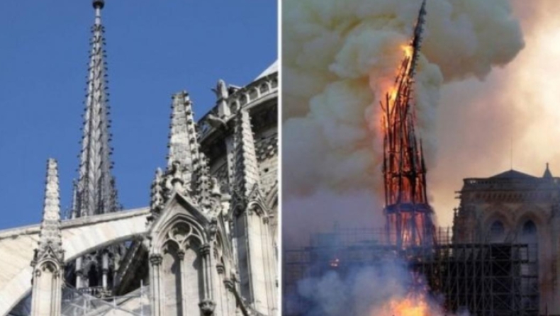 Φωτιά στην Παναγία των Παρισίων: Γροθιά στο στομάχι οι εικόνες από το «πριν» και το «μετά», ξεκινούν οι ανακρίσεις στις αρχές (pics & vid)