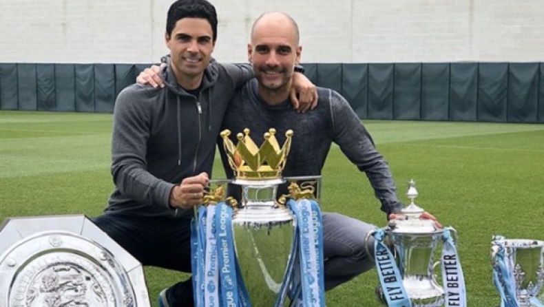 Γκουαρδιόλα: «Ο Αρτέτα με έκανε καλύτερο προπονητή» (vid)