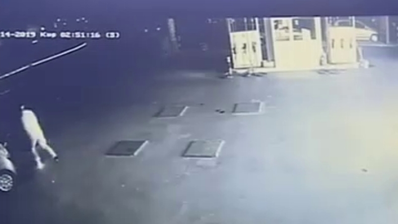 Ο εμπρησμός σε βενζινάδικο στα Άνω Λιόσια (vid)