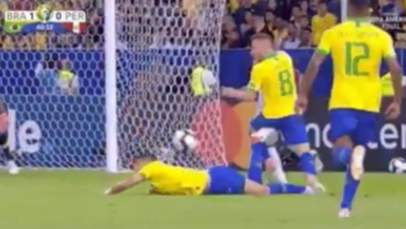 Βραζιλία - Περού: Το πέναλτι με το οποίο έγινε το 1-1 (vid)