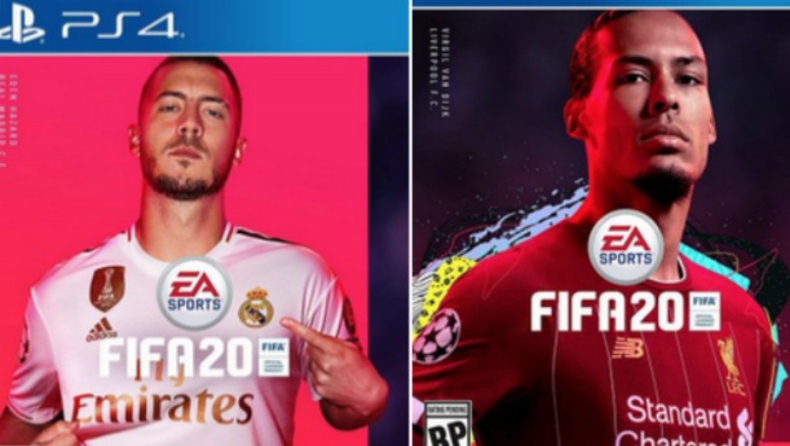 Με Φαν Ντάικ και Αζάρ το cover του FIFA20