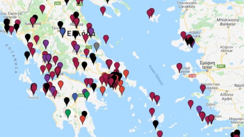 Ο χάρτης των επιθέσεων κατά των γυναικών στην Ελλάδα (pic & vid)
