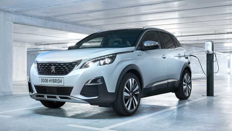 To υβριδικό Peugeot 3008 αρκείται σε 1,4 λίτρα βενζίνης στα 100 χλμ.