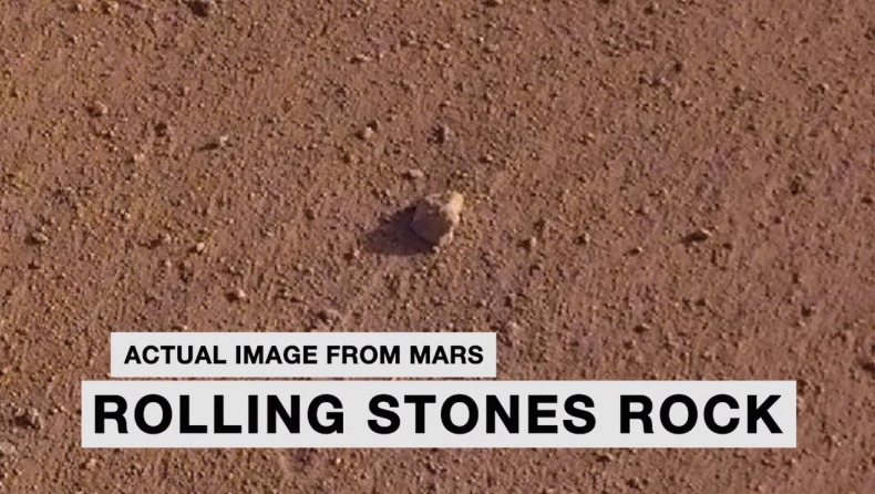 Η NASA έδωσε το όνομα των Rolling Stones σε πέτρα από τον Άρη (vids)