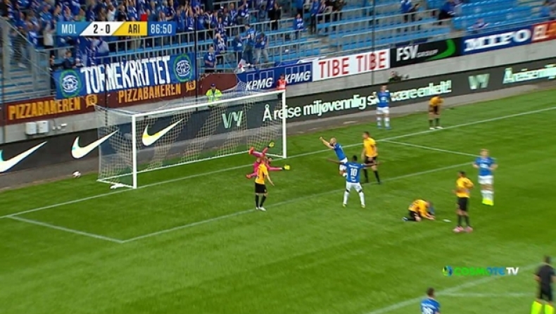 Μόλντε - Άρης: Το 3-0 του Έλινγκσεν (vid)