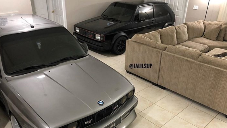 BMW M3 και Golf GTI πάρκαραν στο σαλόνι ενόψει τυφώνα! 