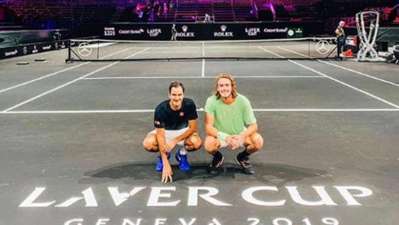 Laver Cup: Η ιστορική συνύπαρξη Τσιτσιπά-Φέντερερ (vid)