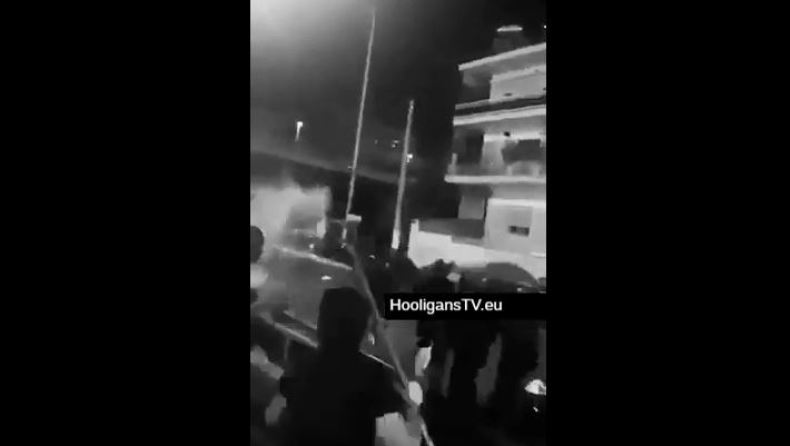Video ντοκουμέντο από τις συγκρούσεις χούλιγκαν στα Πετράλωνα (vid)