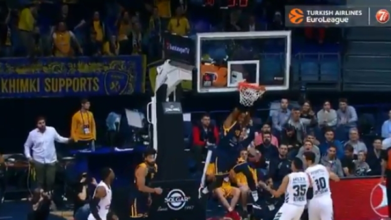 Χίμκι - Παναθηναϊκός: Alley oop Σβεντ με Έβανς (vid)