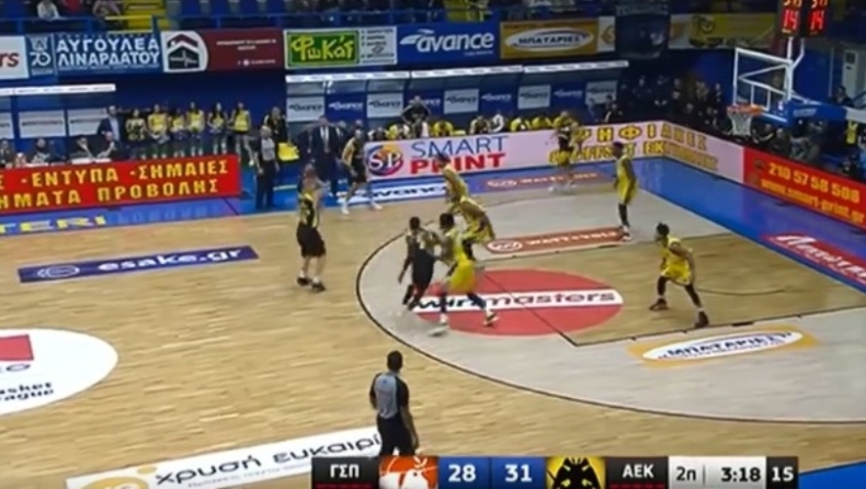 Περιστέρι Winmasters - ΑΕΚ: Πρώτο τρίποντο Ζήση στην επιστροφή του! (vid)