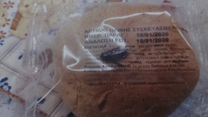 Άνω Λιόσια: Σάλος σε δημοτικό σχολείο, βρέθηκε κατσαρίδα σε ψωμάκι που προοριζόταν για μαθητή (pic)
