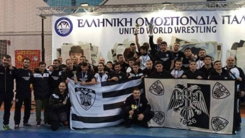 Ο ΠΑΟΚ στέφτηκε πρωταθλητής Ελλάδας στην Ελληνορωμαϊκή