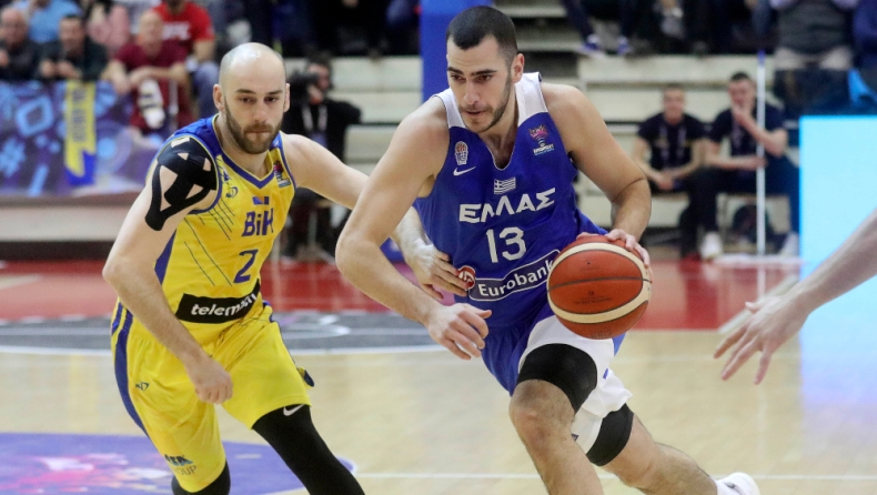 Βοσνία Ερζεγοβίνη - Ελλάδα 65-70: Έβαλε βάσεις πρόκρισης στο EuroBasket!