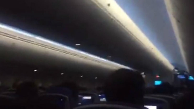 Πανικός σε πτήση που δεν μπορούσε να προσγειωθεί (vid)