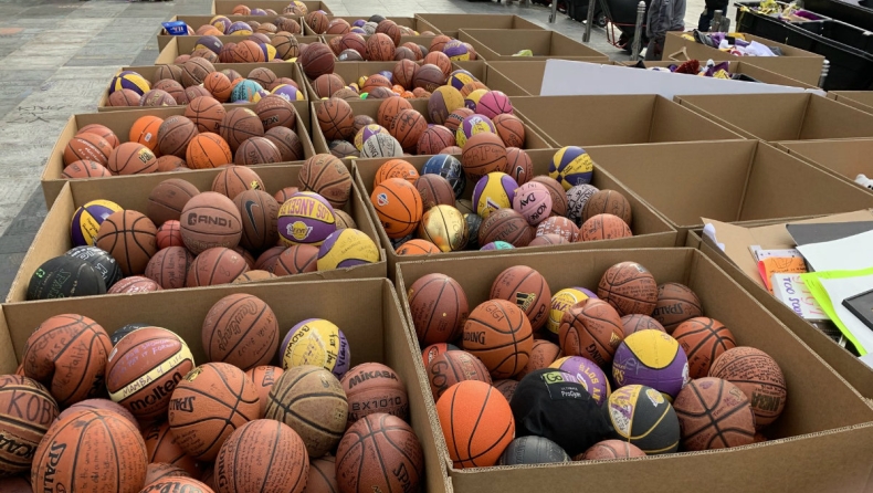 Κόμπι Μπράιαντ: 1.353 μπάλες μπάσκετ μαζεύτηκαν από το «Staples Center»! (pics)