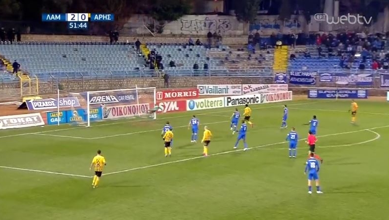 Λαμία - Άρης: Το 2-2 με Λάρσον και Ιντέγε μέσα σε δύο λεπτά! (vids)