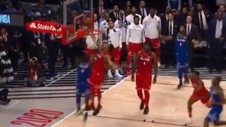 All Star Game 2020: Αρχοντική και καθοριστική τάπα του Γιάννη στον ΛεΜπρον (vid)