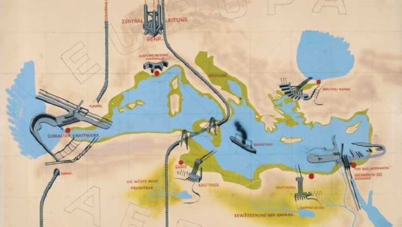 Atlantropa: Το τρελό σχέδιο να αποστραγγιστεί η Μεσόγειος για να ενωθούν Ευρώπη και Αφρική (pics & vids)