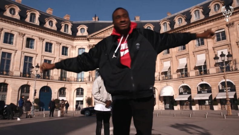 Αντετοκούνμπο: Ο Θανάσης χόρεψε το ζεϊμπέκικο της Ευδοκίας στο Παρίσι! (vid)