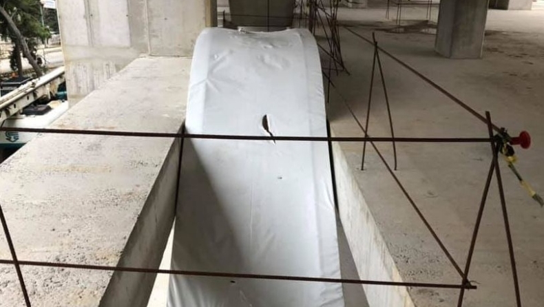 ΑΕΚ: Μπήκαν οι κυλιόμενες για σουίτες και VIP στην Αγιά Σοφιά (pics)