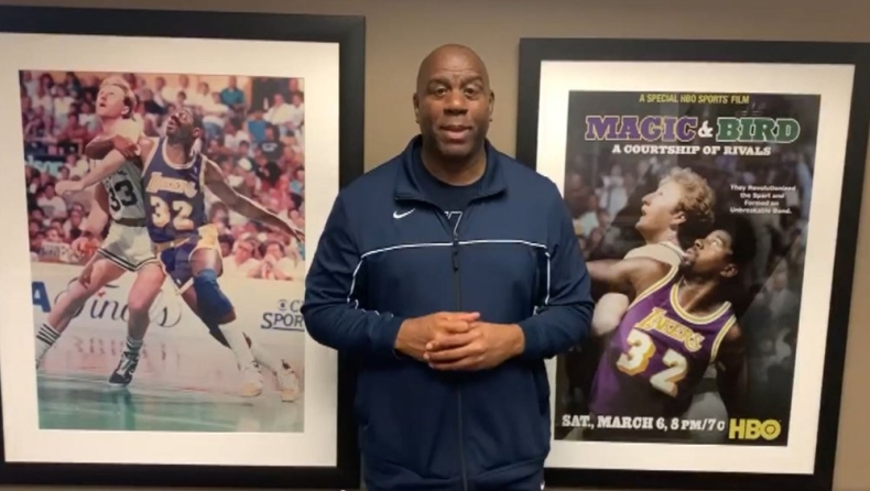 «Μάτζικ» Τζόνσον: «Μείνετε μακριά από το πλήθος, καθίστε σπίτι σας» (vid)