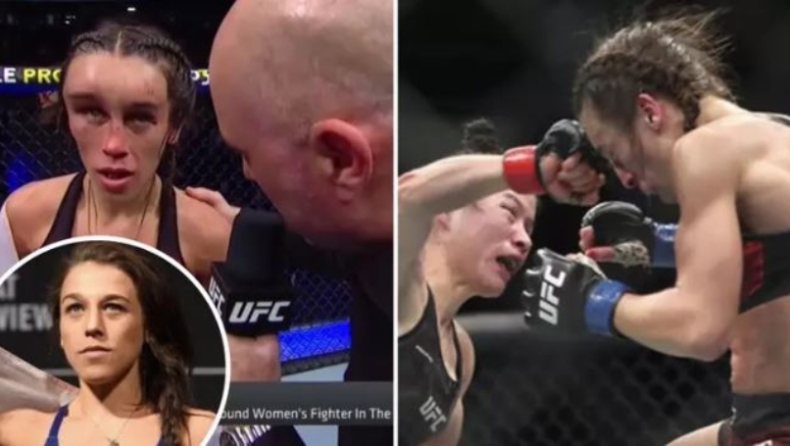 Τρομακτικό αιμάτωμα στο κεφάλι αθλήτριας του UFC, παραμορφώθηκε το πρόσωπό της (pics & vids)