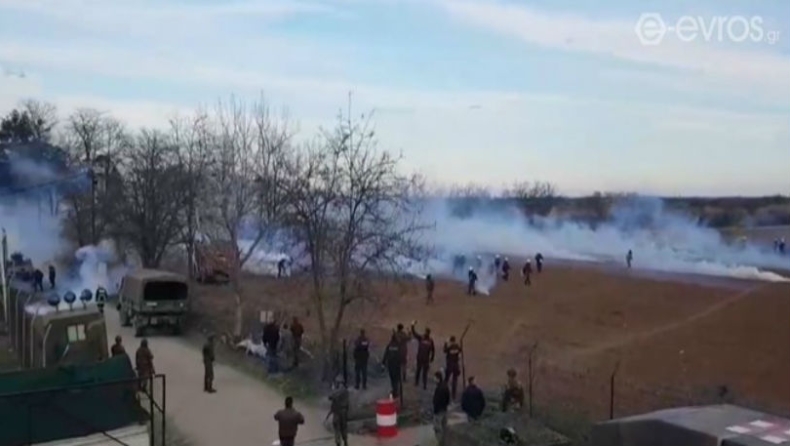 Νέα ένταση στον Έβρο: Τούρκοι αστυνομικοί εκτόξευσαν χημικά κατά των ελληνικών δυνάμεων (vid)