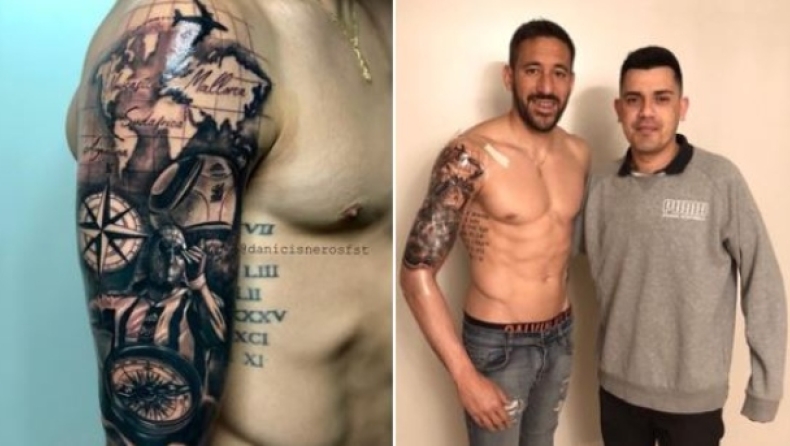 Ο «μαχητής» Γκουτιέρες έκανε τατουάζ τον χάρτη της ποδοσφαιρικής ζωής του (pics)