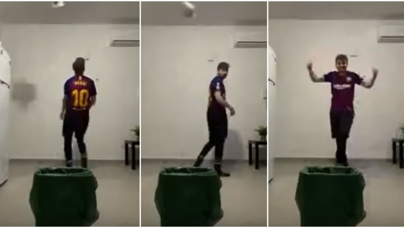 Μοιράσου αυτό που ζεις με το gazzetta: Toilet paper challenge με γκολ σε κουβά χωρίς να βλέπει! (pics)