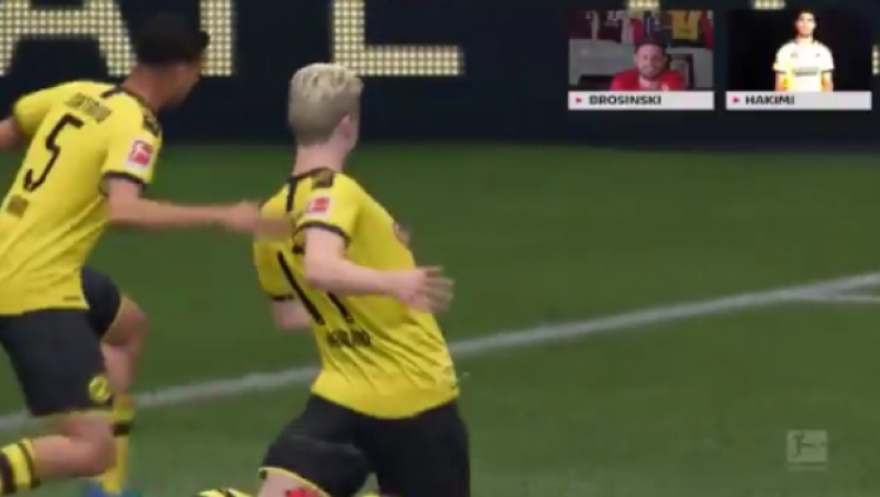 Bundesliga Home Challenge: Ο Χακίμι σκόραρε με… Χάαλαντ στο FIFA 20 (vid)