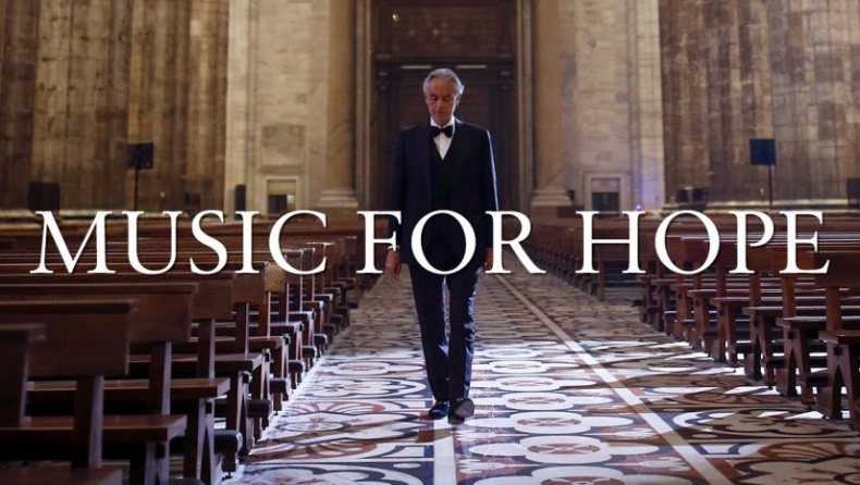 Andrea Bocelli: Το «Music For Hop» έσπασε όλα τα ρεκόρ (vid)