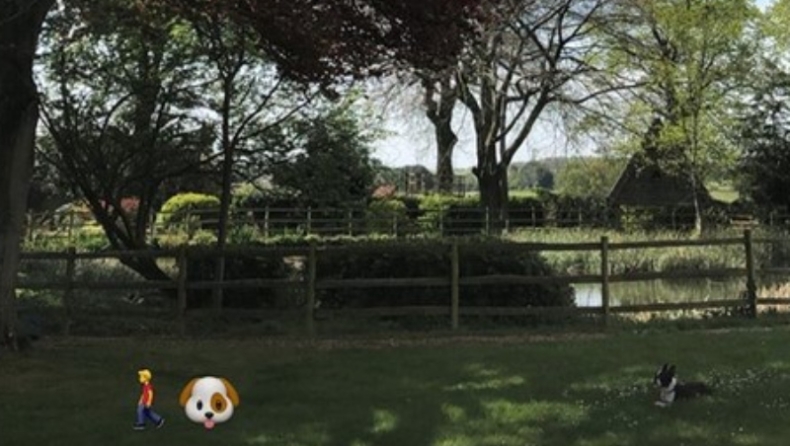 Ποντένσε: Ανέβασε φωτογραφία με τον σκύλο του σε πάρκο