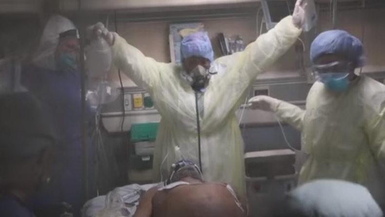 Συγκλονιστικό video: Η στιγμή που ασθενής με κορονοϊό επανέρχεται στην ζωή (vid)