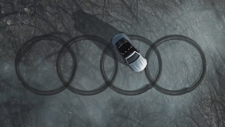 H Mercedes-AMG «ζωγραφίζει» το σήμα της Audi (vid)