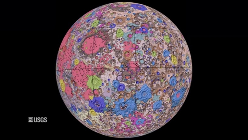 Εντυπωσιακό: Ο πιο πλήρης χάρτης της επιφάνειας της Σελήνης (vid)