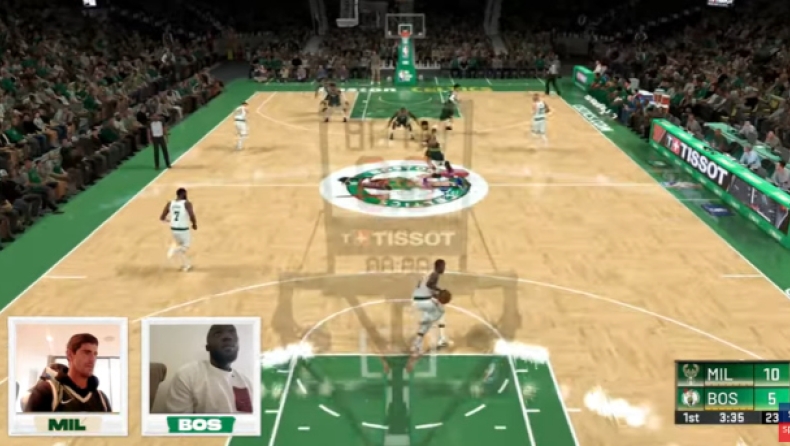 NBA 2K: Ο Κουρτουά νίκησε Λουκάκου με Γιάννη και Μπακς! (vid)