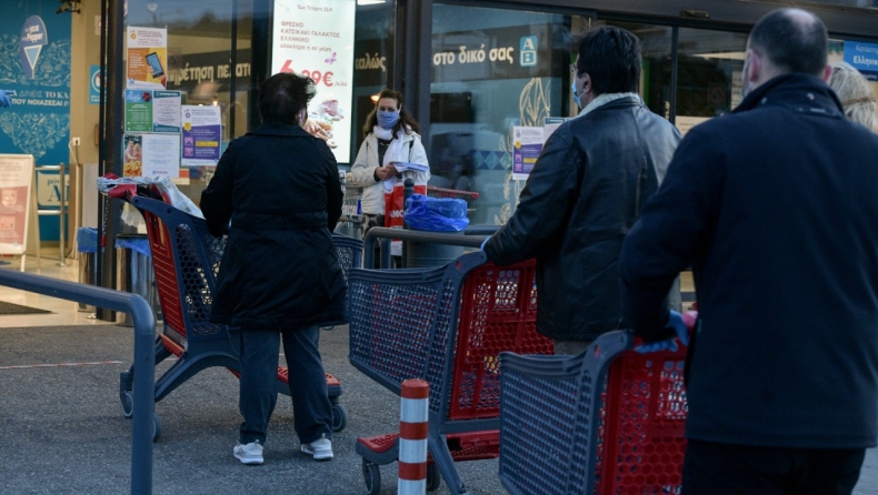 Και αν υπάρξει κρούσμα σε σούπερ μάρκετ; Η απάντηση στη νέα ΠΝΠ