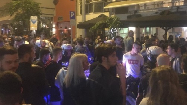 Ξύλο έξω από μπαρ με take away στην Θεσσαλονίκη (pic & vids)