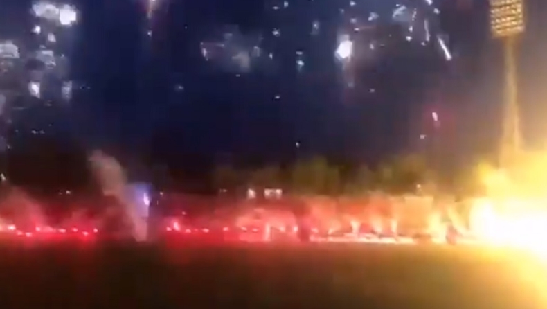 ΤΣΣΚΑ Σόφιας: Φωτίστηκε η πόλη από τα πυροτεχνήματα για τα γενέθλια της ομάδας (vid)