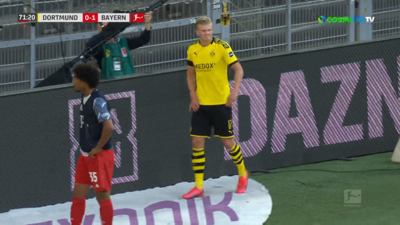 Ντόρτμουντ - Μπάγερν: Τραυματίστηκε ο Χάαλαντ, αγωνία στους Βεστφαλούς (vid)