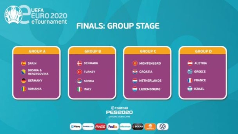 UEFA eEURO 2020: Αυστρία, Γαλλία και Ισραήλ στον όμιλο της Εθνικής μας! (pic)