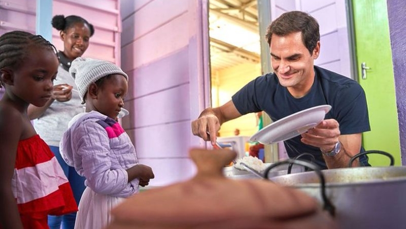 Το ίδρυμα Φέντερερ έδωσε 1 εκατομμύριο δολάρια για γεύματα παιδιών στην Αφρική (pic)