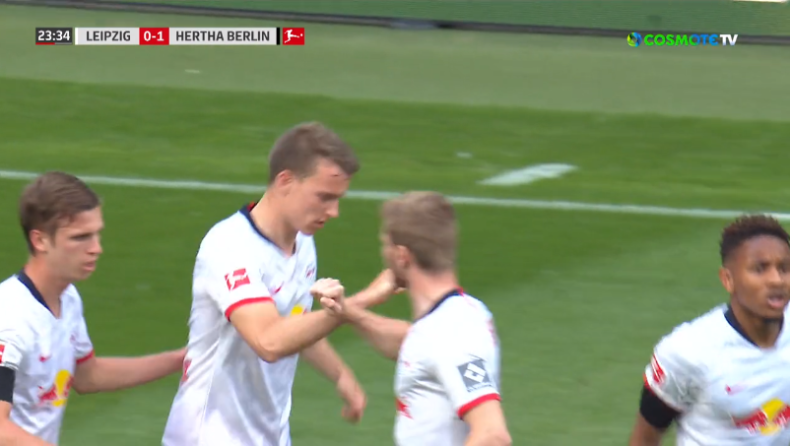 Λειψία - Χέρτα: Άμεση απάντηση Κλόστερμαν και 1-1 (vid)