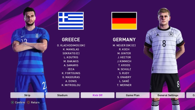 PesPro Nations League: Την Πέμπτη οι αναμετρήσεις της Ελλάδας με την Γερμανία